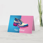 トランスジェンダー誕生日、5" x 7"折り畳み誕生日カード カード (正面)