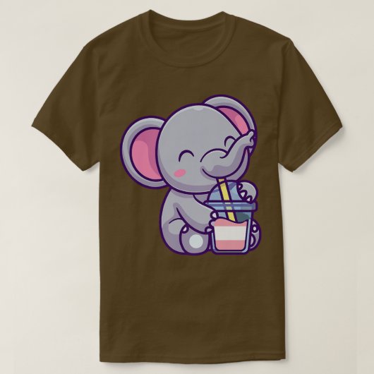 トランスジェンダー象泡茶トランスジェンダー象皮象皮病 Tシャツ (デザイン正面)