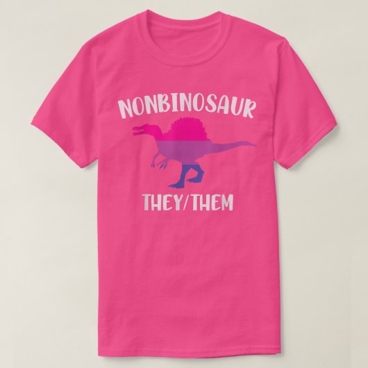 トランスジェンダー非バイナリ代名詞LGBTQプライドアワレ Tシャツ (デザイン正面)