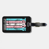 トランスジェンダー。あなたの意見は必要ない。 ラゲッジタグ (裏面横)