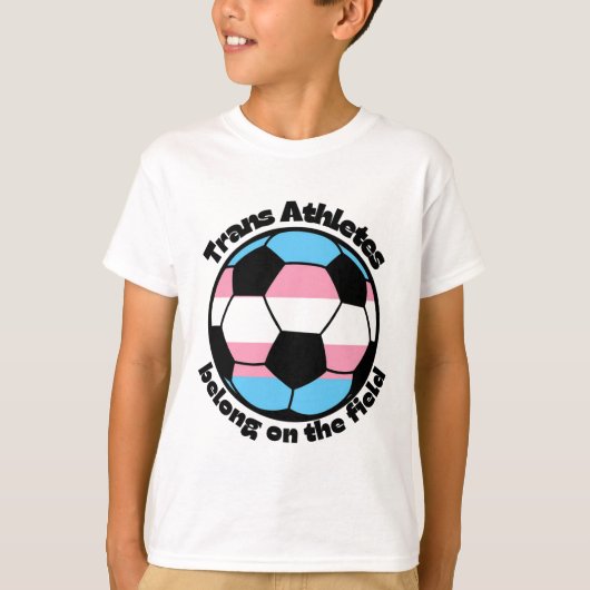トランスジェンダー アスリート サッカー Tシャツ (正面)