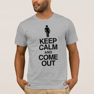 トランスジェンダー カミングアウト "Keep Calm and Come Out" Tシャツ