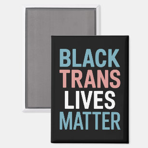 トランスジェンダー+ブラック+LGBTQ+サポート+ライフ+マター マグネット