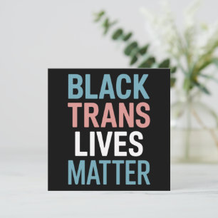 トランスジェンダー+ブラック+LGBTQ+サポート+ライフ+マター 招待状