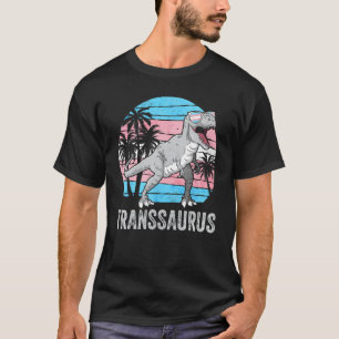 トランスジェンダー プライド トランス フラグ 恐竜 トレックス LGBTQ T Tシャツ