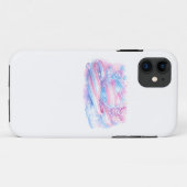 トランスジェンダー・プライド・ハート・ギャラクシー Case-Mate iPhoneケース (裏面(横))
