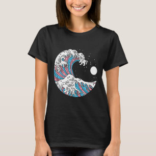 トランスジェンダー プライド LGBTQ トランス フラッグ - 和波 Tシャツ