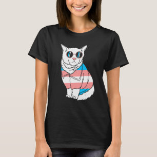 トランスジェンダー 猫 子猫 ペット LGBTQ トランスセクシャル プライド Tシャツ