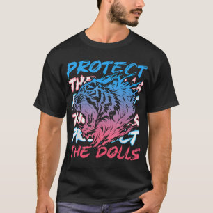 トランスジェンダー LGBT プライド トランスプライド 虎 保護 Tシャツ