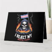 トランスジェンダーLGBTプライド私は私の死の肉を拒否 カード (正面)