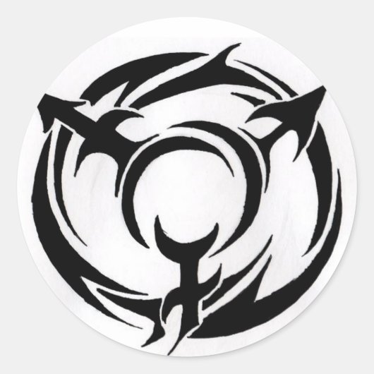 トランステッカー ラウンドシール (正面)