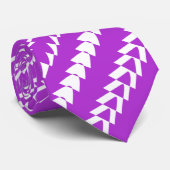 トランスパーティー威厳のある – 紫と白 ネクタイ (ロール)