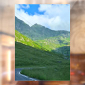 トランスファガラサン高山の景色 – ルーマニアの山岳アート ウィンドウサイン (シート2)