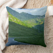 トランスファガラサン高山の景色 – ルーマニアの山岳アート クッション (ブランケット)