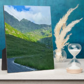 トランスファガラサン高山の景色 – ルーマニアの山岳アート フォトプラーク (側面)