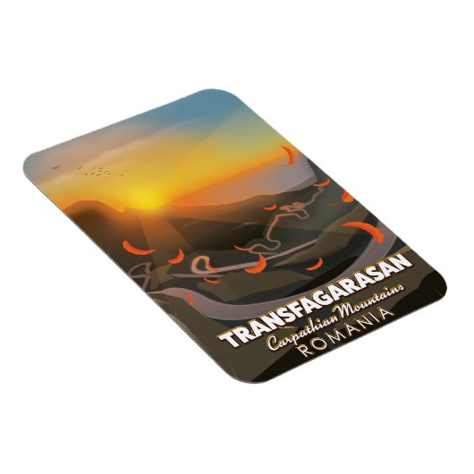 トランスファガラサン,カルパシアン山脈,ルーマニア道路 マグネット (右側)