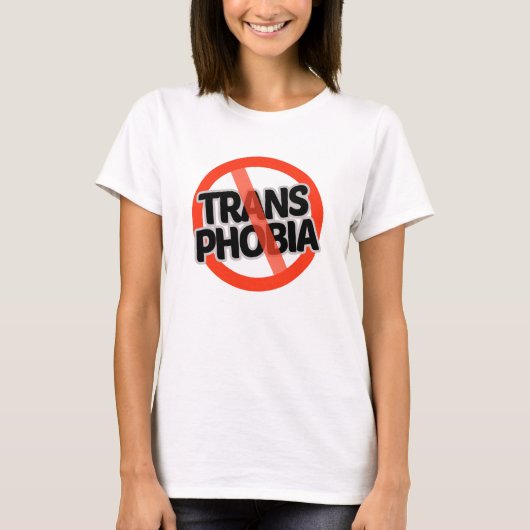 トランスフォビア反対 Tシャツ (正面)