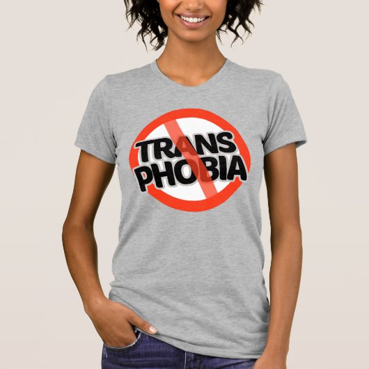トランスフォビア反対 Tシャツ (正面)