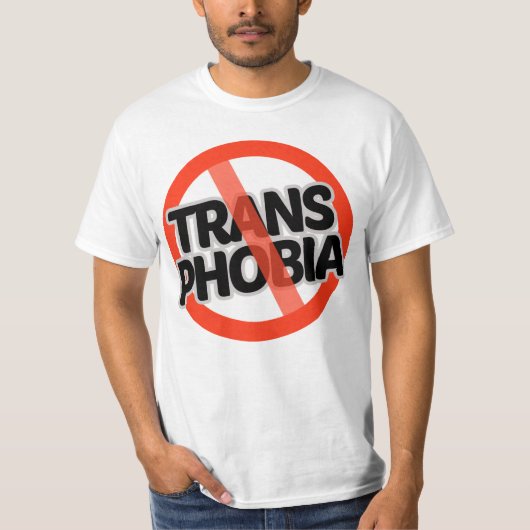 トランスフォビア反対 Tシャツ (正面)