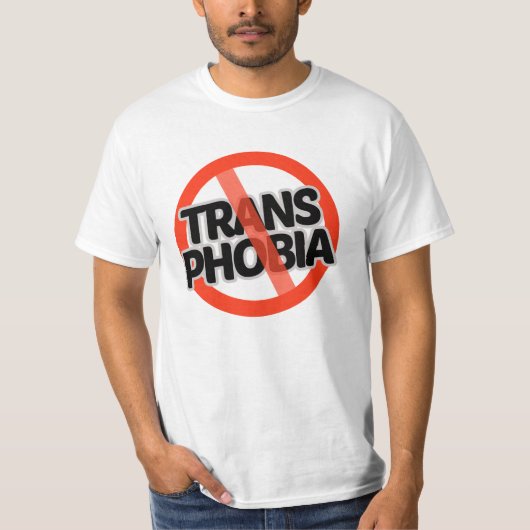トランスフォビア反対 Tシャツ (正面)