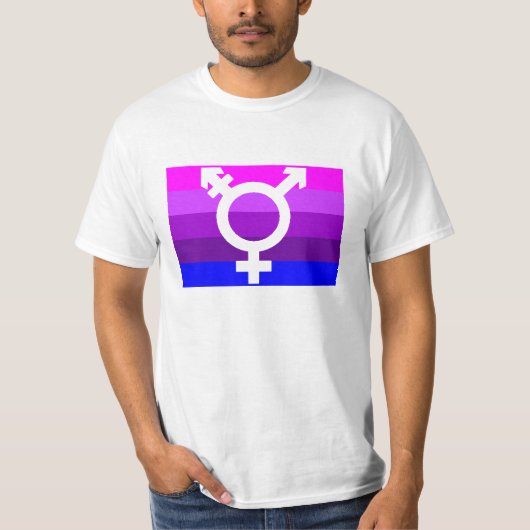 トランスフラグカットアウト 2 Tシャツ (正面)