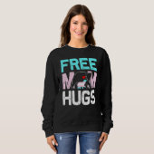 トランスフリーママHugsトランスジェンダー誇りを持ったママAlly Rai スウェットシャツ (正面フル)