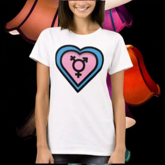 トランスプライドのハートTシャツ Tシャツ