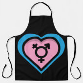 トランスプライドエプロンのハート エプロン (正面)