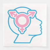 トランスプライドシンボル紙ナプキンス (正面)