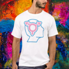 トランスプライドシンボル ヘッドTシャツ Tシャツ