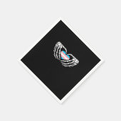 トランスプライドスケルトンハロウィントランスジェンダーゴシックHe スタンダードカクテルナプキン (角)