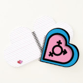 トランスプライドスパイラルノートのハート ノートブック (内部)