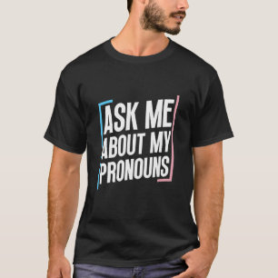 トランスプライドトランス旗トランスジェンダーの代名詞 Tシャツ