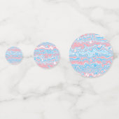 トランスプライドトリップ（幻覚体験）のようなフラッグBoho Groovy波状ストライプ コンフェッティ (裏面)