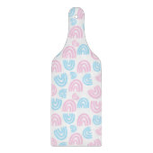 トランスプライドパステルレインボーガラスカッティングボード カッティングボード (正面)