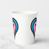 トランスプライドパーティーカップハート 紙コップ (右)