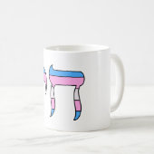 トランスプライドフラグ チャイ コーヒーマグカップ (正面右)