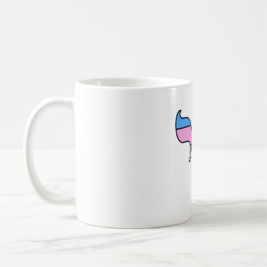 トランスプライドフラグ チャイ コーヒーマグカップ (左)