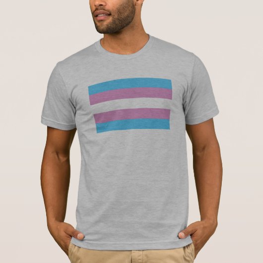 トランスプライドフラグ Tシャツ (正面)