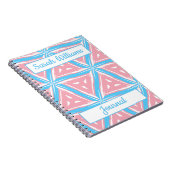 トランスプライド三角形パターンスパイラルノートブック ノートブック (右側)