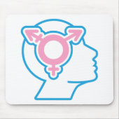 トランスプライド記号マウスパッド マウスパッド (正面)