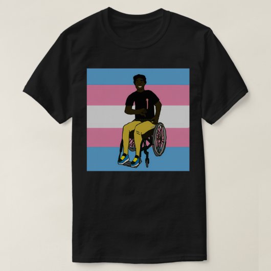 トランスプライドASLアメリカ手話 Tシャツ (デザイン正面)