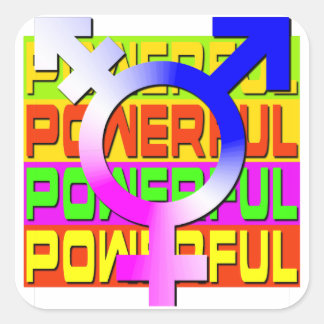 トランスプライドPOWERFULカラーバナー スクエアシール