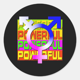 トランスプライドPOWERFULカラーバナー ラウンドシール