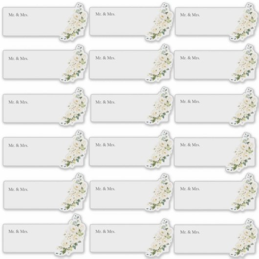 トランスペアレントゲストアドレスH2アラバスターバラ シール (正面)