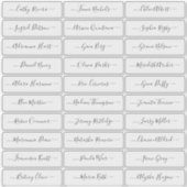 トランスペクシンプルトモダン・スクリプトのゲスト名 シール (正面)