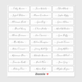 トランスペクシンプルトモダン・スクリプトのゲスト名 シール