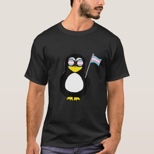 トランスペンギントランスジェンダープライド性外水B Tシャツ (正面)