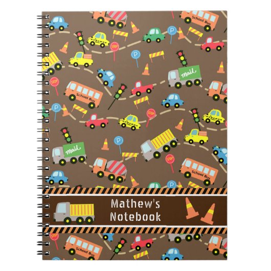 トランスポーテーション ブラウン. ノートブック (正面)