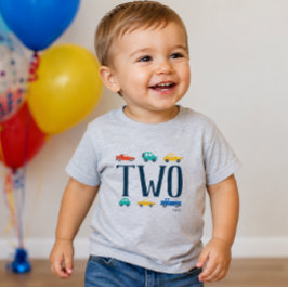 トランスポーテーション 誕生日Tシャツ トドラーTシャツ